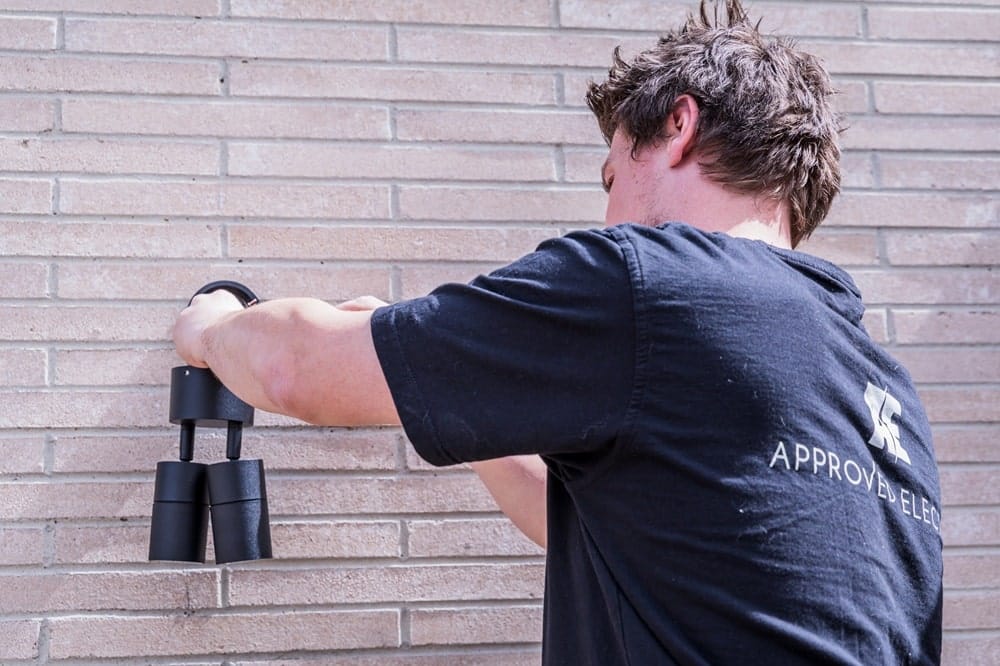 Outside light installation process - Step 4